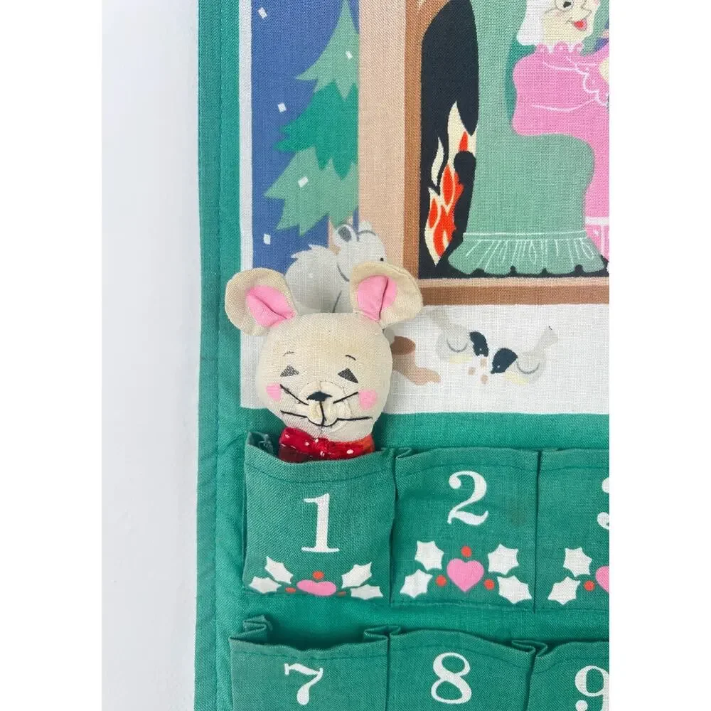 Vintage Avon Countdown to Christmas Advent Calendar w Original Mouse